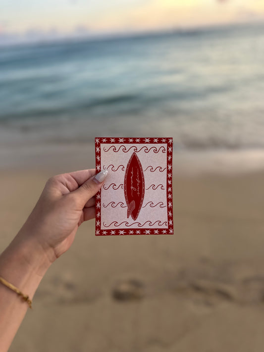 Gone Surfin' Print