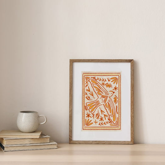 Floral Bird Print